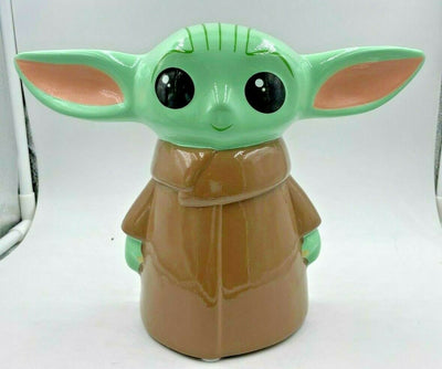 Star Wars Mandalorian 8" Hand Painted Ceramic Bank - Baby Yoda - The Child
