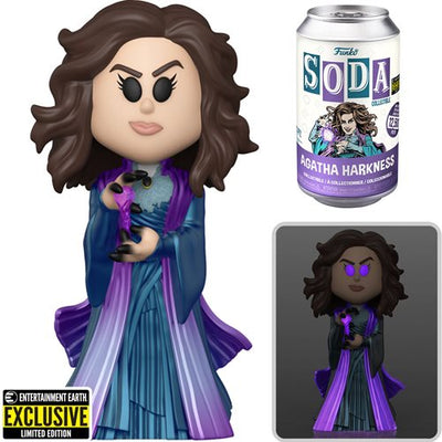 Funko Vinyl Soda - WandaVision - Agatha Harkness w/ Chase (Entertainment Earth Exclusive)