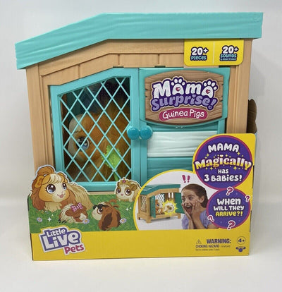 Little Live Pets Mama Surprise Interactive Mama Guinea Pig Hutch & 3 Babies