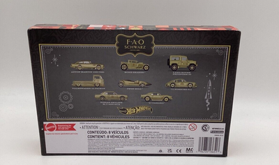 Hot Wheels 1:64 Scale FAO Schwarz Gold Vehicles - 8PK 160th Anniversary