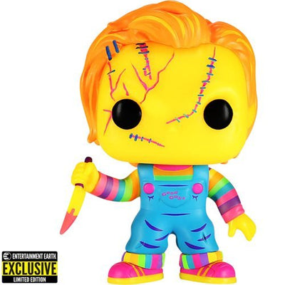 Funko Pop! Movies - Child's Play - Chucky (Black Light) - Entertainment Earth Exclusive