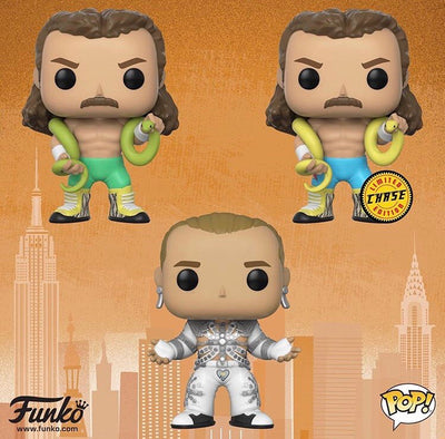 Shawn Michaels , Jake The Snake Roberts WWE Funko Pop Bundle with CHASE