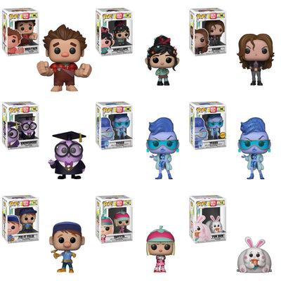 Wreck It Ralph Breaks The Internet Funko Pop BUNDLE with CHASE