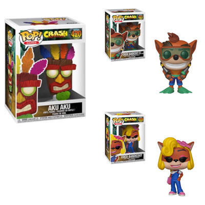 Crash Bandicoot Funko Pops