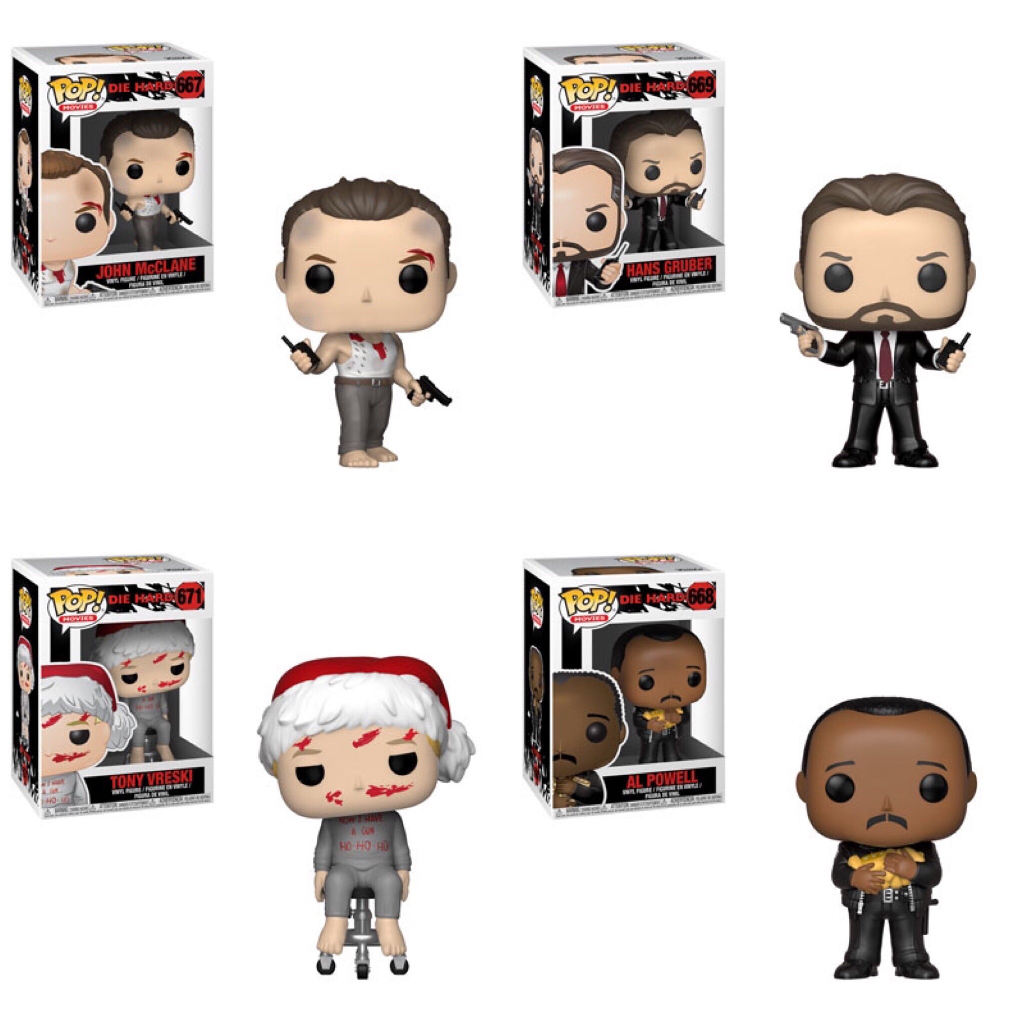 Die Hard Funko Pop BUNDLE