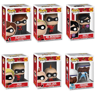 Incredibles 2 Funko Pop BUNDLE