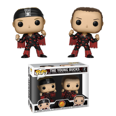 The Young Bucks Bullet Club NJPW 2 Pack Funko Pop