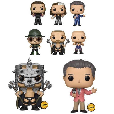 WWE Funko Pop BUNDLE with CHASES. Hardy Boyz 2 Pack, Vince McMahon, Sgt. Slaughter, Triple H, Kurt Angle